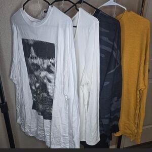 Graphic and Solid Long Sleeve Shirts